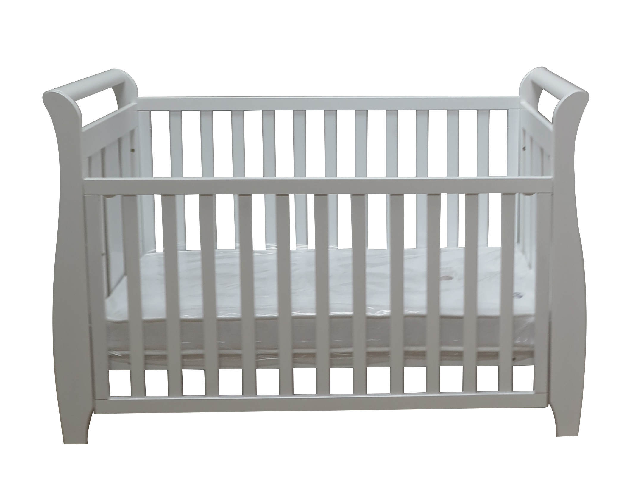 Babyworth Urban Sleigh Cot Optioned With Mattress